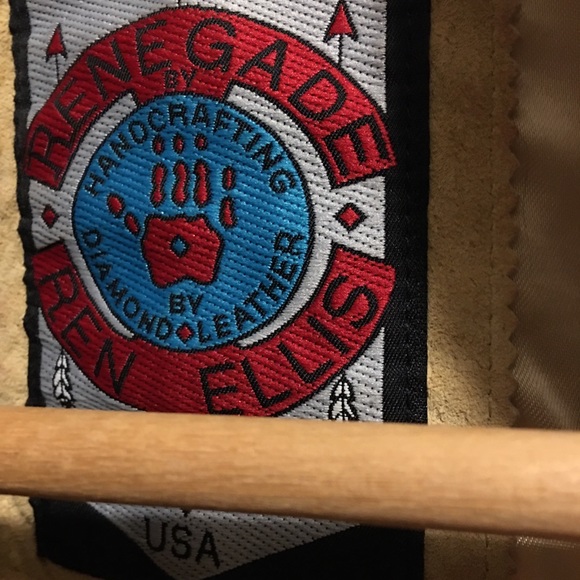 ⭐️SOLD⭐️NWOT Renegade by Ren Ellis Suede Leather Fringe Jacket Size 10 - Picture 8 of 8